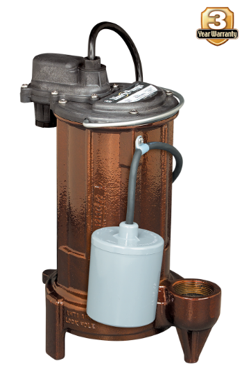 Liberty Automatic Submersible Sump Pump w/ Vertical Magnetic Float Swi ...